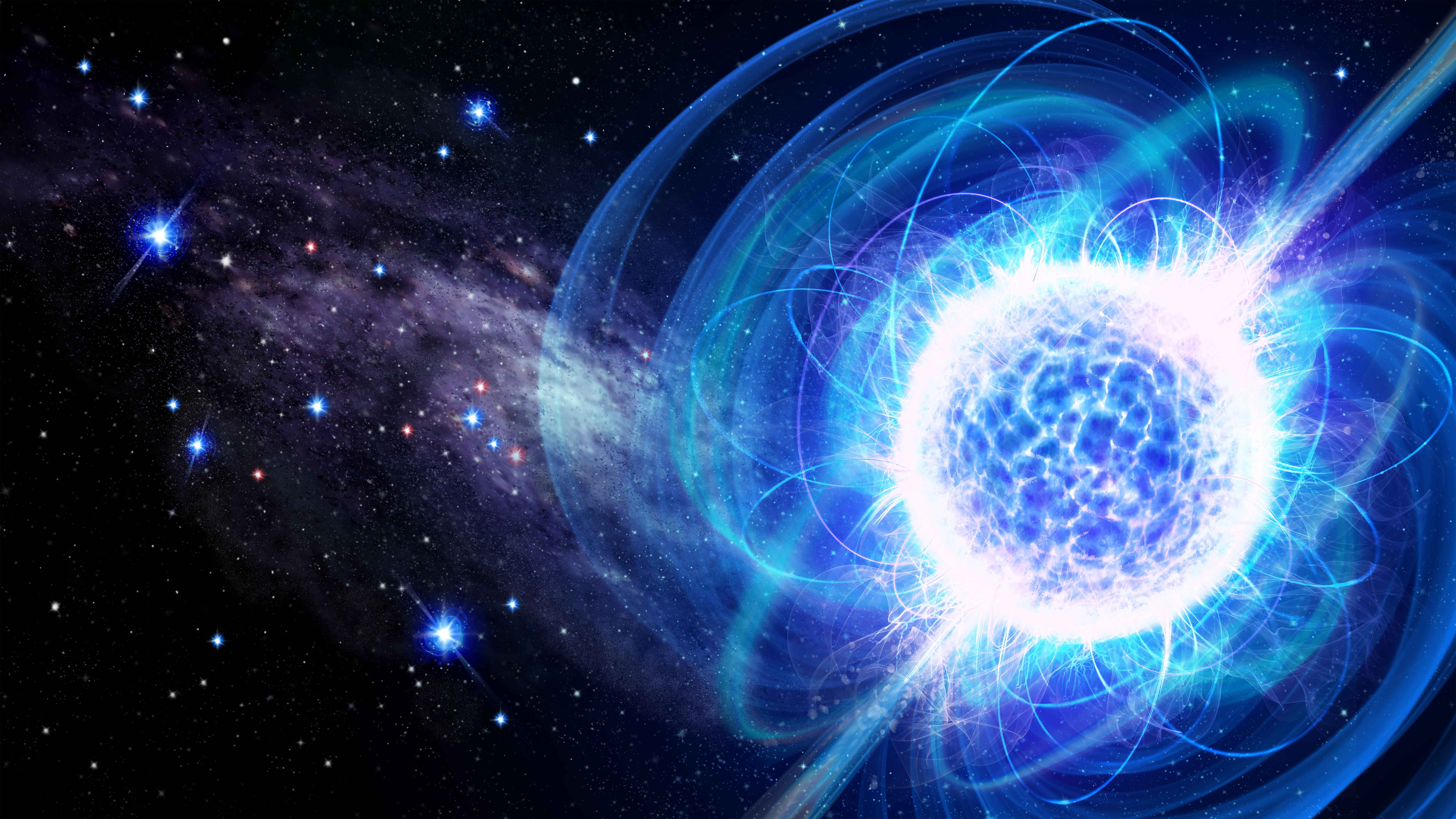 Artistic representation of a magnetar. Credits: Danielle Futselaar / Celsa Pardo-Araujo et al. 2026, Nature Astronomy  