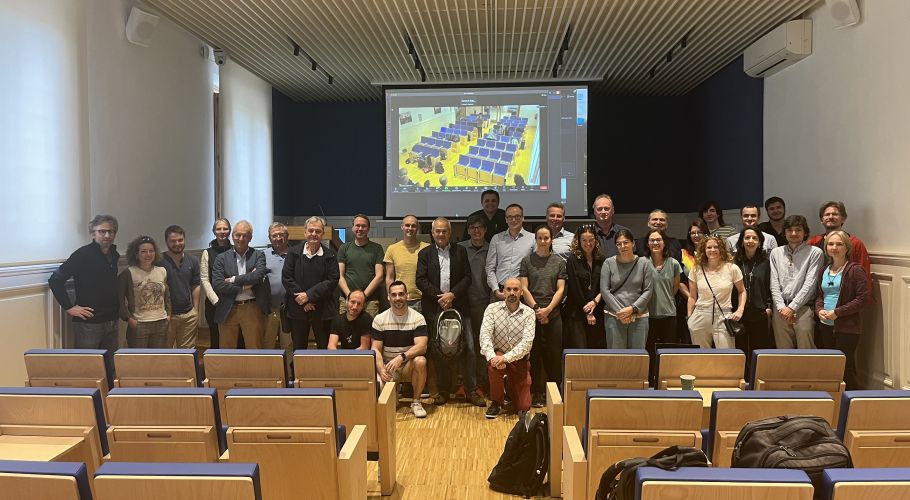 Members of the LISA Consortium Constitutional Council during the meeting on 15 April 2024. Credits: Carlos F. Sopuerta.  