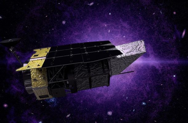 Visualització del telescopi espacial Nancy Grace Roman. Crèdits: GSFC/SVS.
