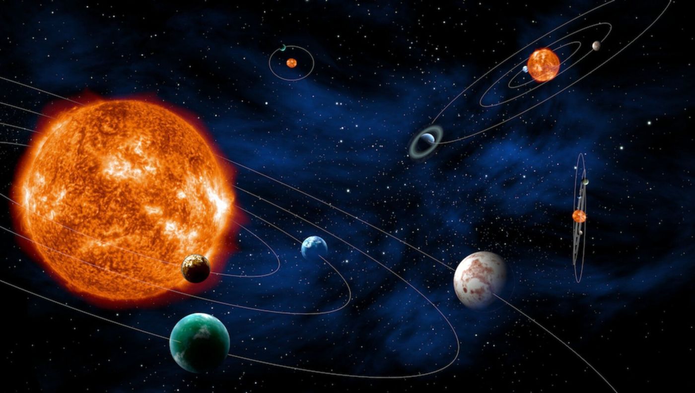Exoplanets illustration.