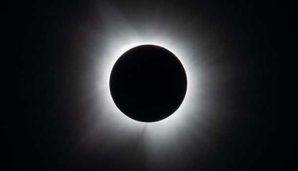 Image of the total solar eclipse in Dallas, Texas, on Monday, April 8, 2024. Credits: NASA/Keegan Barber