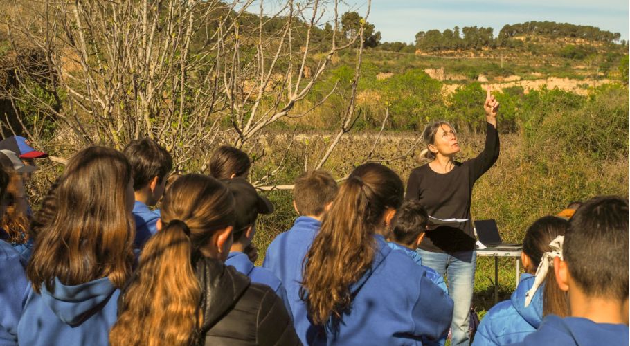 Estel Cardellach, ICE-CSIC & IEEC researcher, during the activity. Credits: Serni Ribó (ICE-CSIC & IEEC).