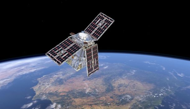 Illustration of ESA’s Scout HydroGNSS mission. Credits: ESA/ATG medialab