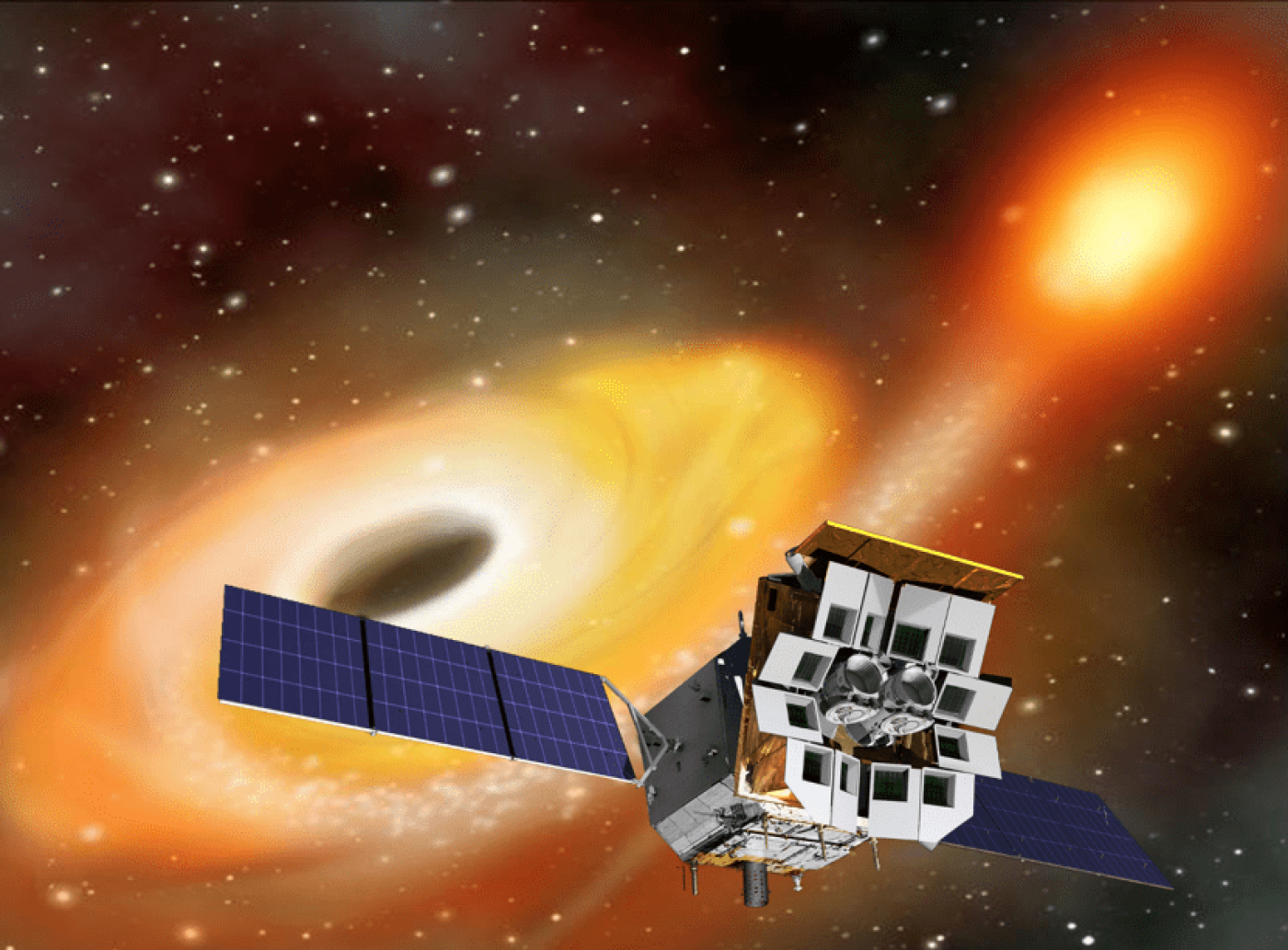 Einstein Probe artist impression. Credits: CAS.