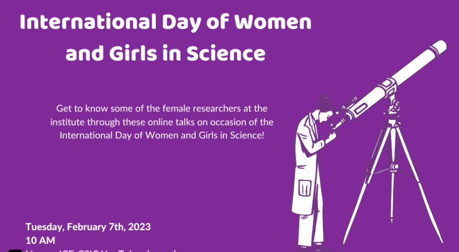 Promotional poster of an event organised on the occasion of the International Day of Women and Girls in Science.