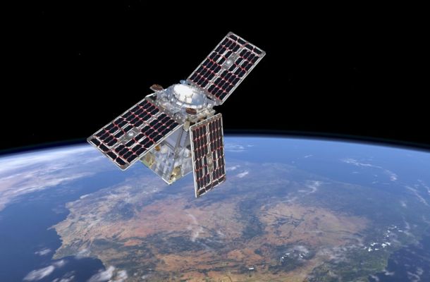 Illustration of ESA’s Scout HydroGNSS mission. Credits: ESA/ATG medialab