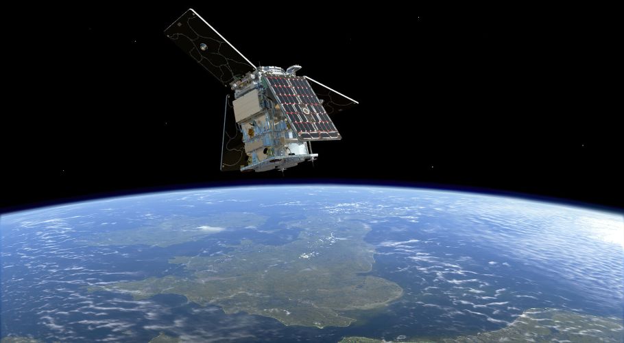 Illustration of HydroGNSS, one of ESA’s new Scout missions being developed within the Earth Observation FutureEO programme.Credits: ESA/Mlabspace