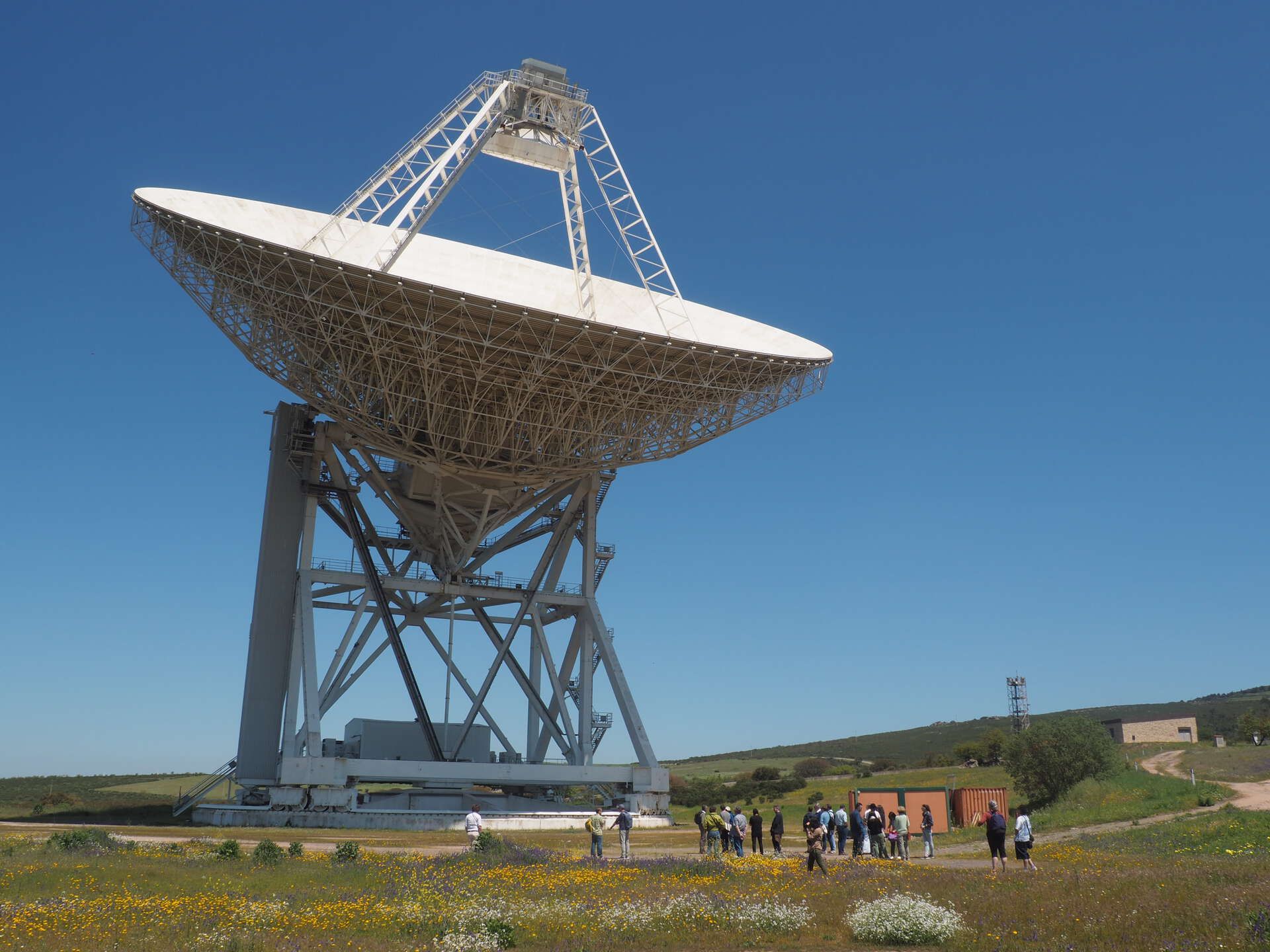 Visiting the Sardinia Radio Telescope. Credits: University of Oslo