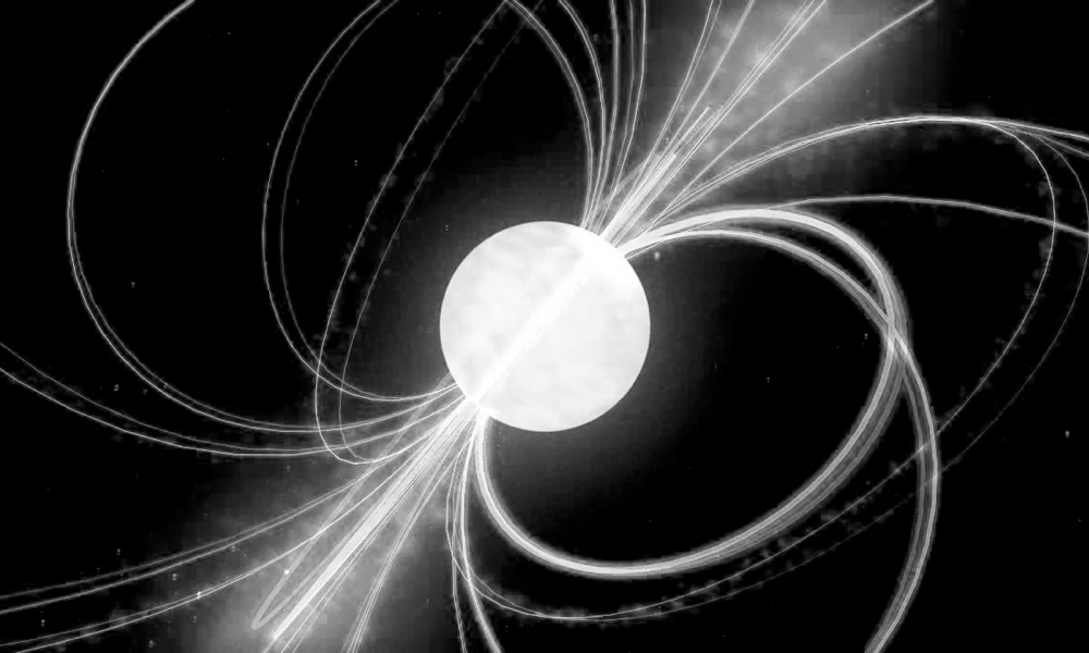 Illustration of a pulsar. 